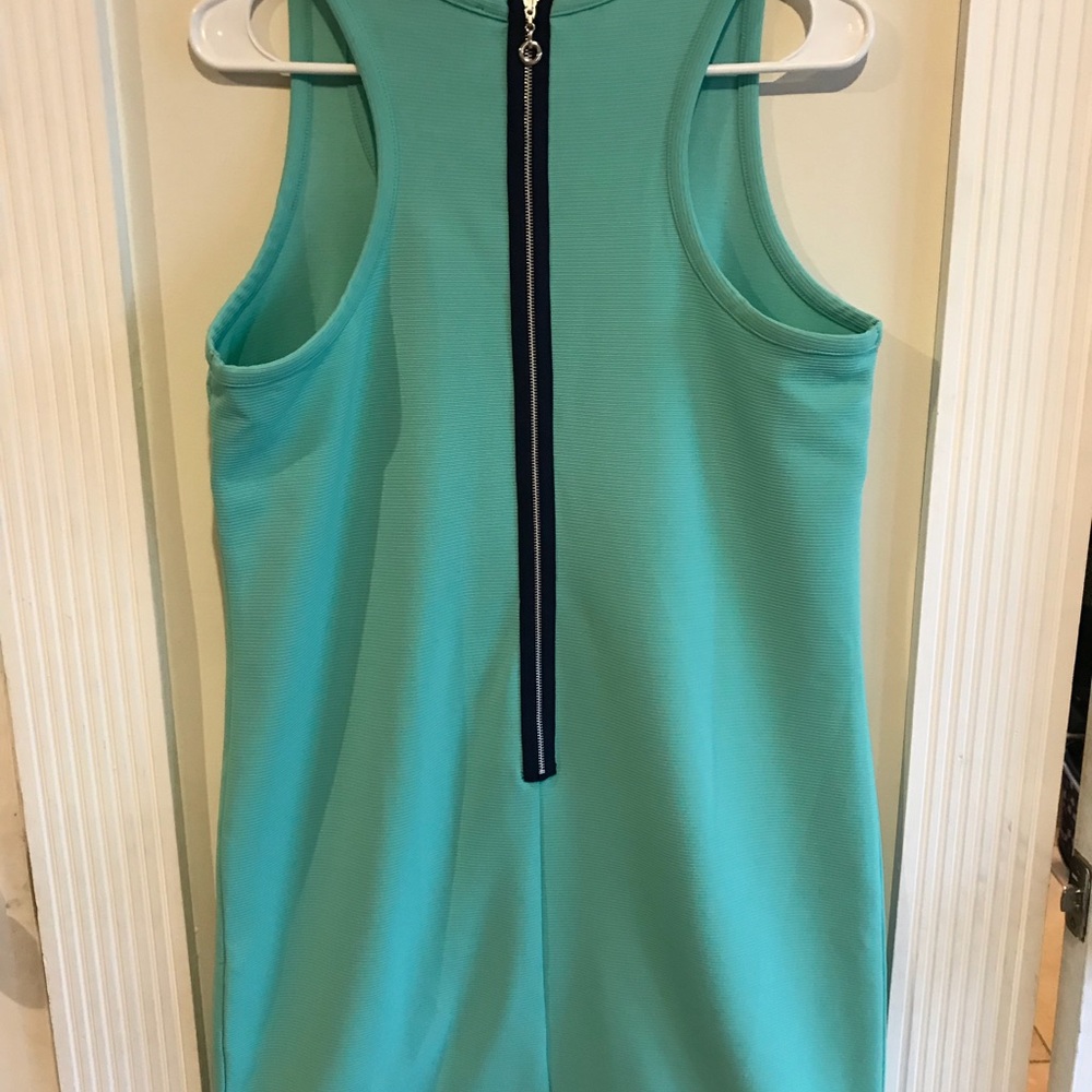 Aqua Ribbed Dress - Picture 2 of 3